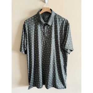 Greater Half Sex Ed Positions Golf Performance Polo Shirt Mens 2XL Green Funny